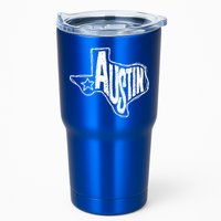 Austin Texas State Retro Outline Map Tumbler