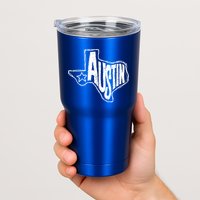 Austin Texas State Retro Outline Map Tumbler