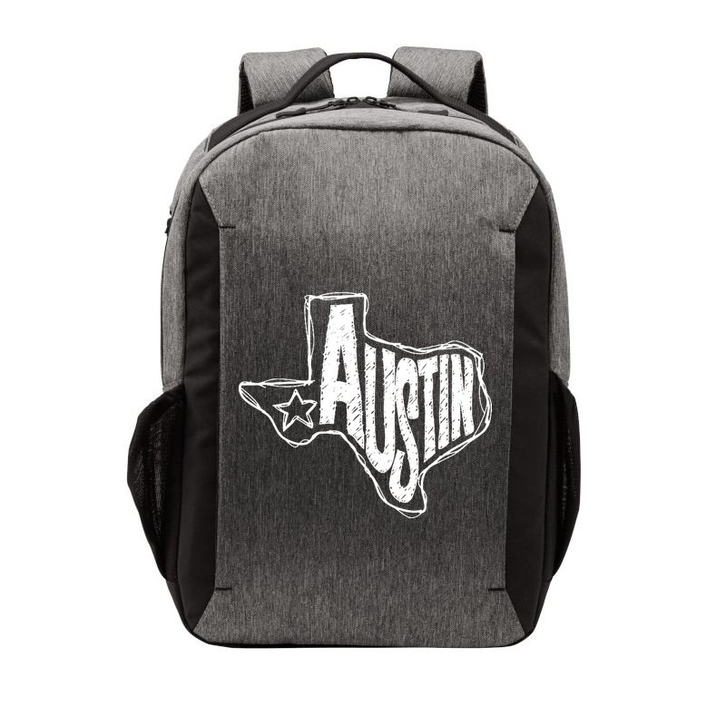 Austin Texas State Retro Outline Map Vector Backpack