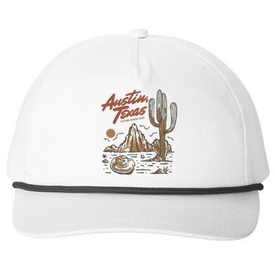 Austin Texas State Snapback Five-Panel Rope Hat