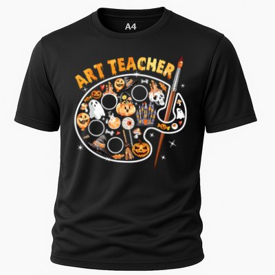 Art Teacher Spooky Pumpkin Halloween Cooling Performance Crew T-Shirt