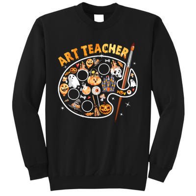 Art Teacher Spooky Pumpkin Halloween Sweatshirt