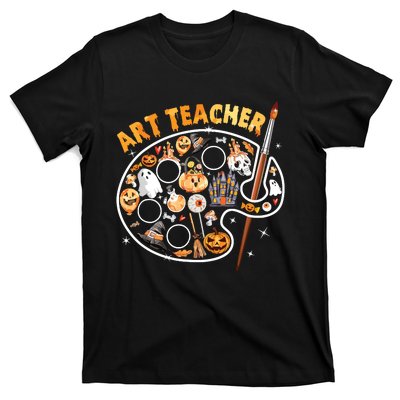 Art Teacher Spooky Pumpkin Halloween T-Shirt