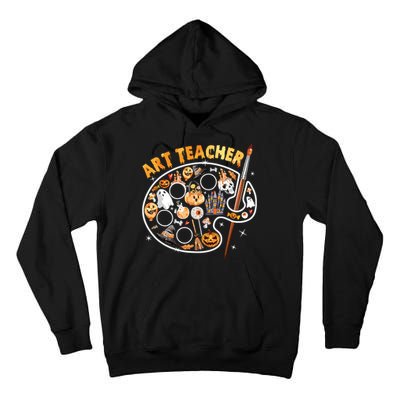 Art Teacher Spooky Pumpkin Halloween Tall Hoodie