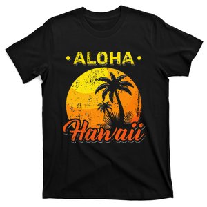 Aloha Tropical Summer Hawaiian Beach Palm Trees Hawaii T-Shirt