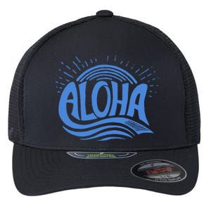 Aloha Tropical Surfer Flexfit Unipanel Trucker Cap