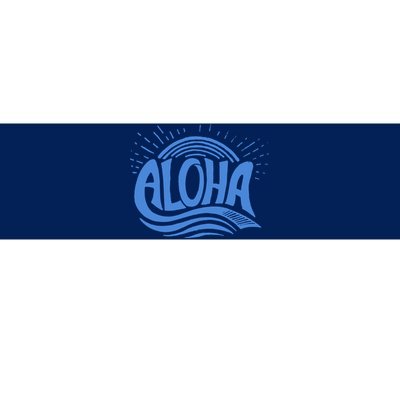 Aloha Tropical Surfer Bumper Sticker