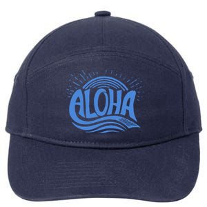 Aloha Tropical Surfer 7-Panel Snapback Hat