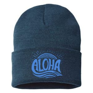 Aloha Tropical Surfer Sustainable Knit Beanie