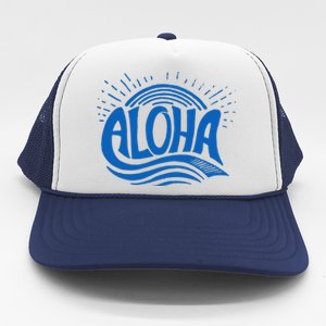 Aloha Tropical Surfer Trucker Hat