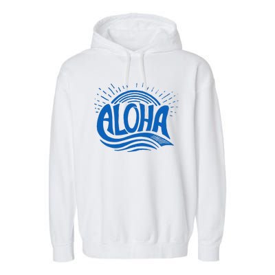 Aloha Tropical Surfer Garment-Dyed Fleece Hoodie