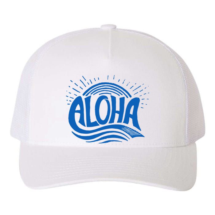 Aloha Tropical Surfer Yupoong Adult 5-Panel Trucker Hat