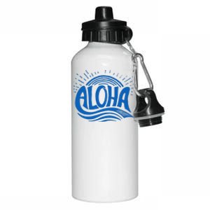 Aloha Tropical Surfer Aluminum Water Bottle