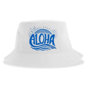 Aloha Tropical Surfer Sustainable Bucket Hat