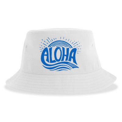 Aloha Tropical Surfer Sustainable Bucket Hat