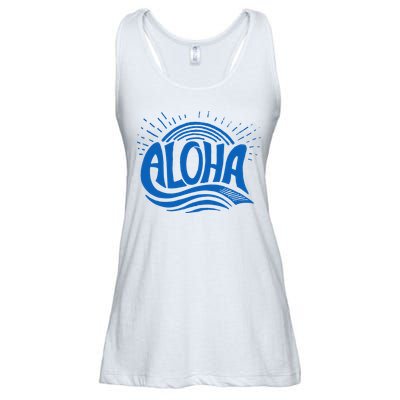 Aloha Tropical Surfer Ladies Essential Flowy Tank