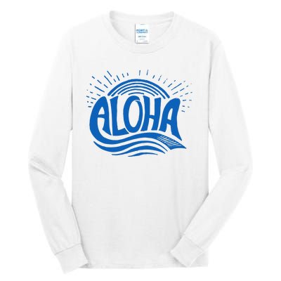 Aloha Tropical Surfer Tall Long Sleeve T-Shirt