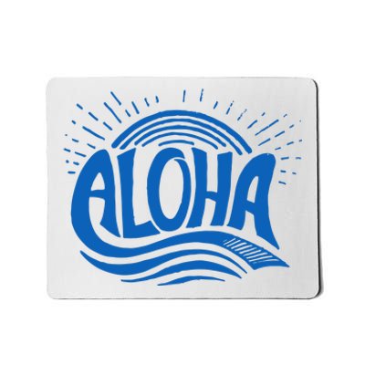 Aloha Tropical Surfer Mousepad