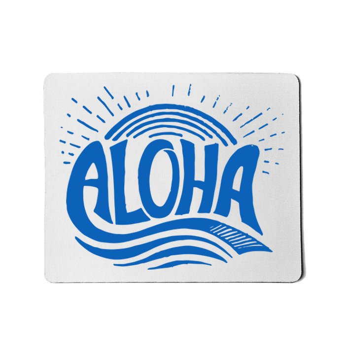 Aloha Tropical Surfer Mousepad