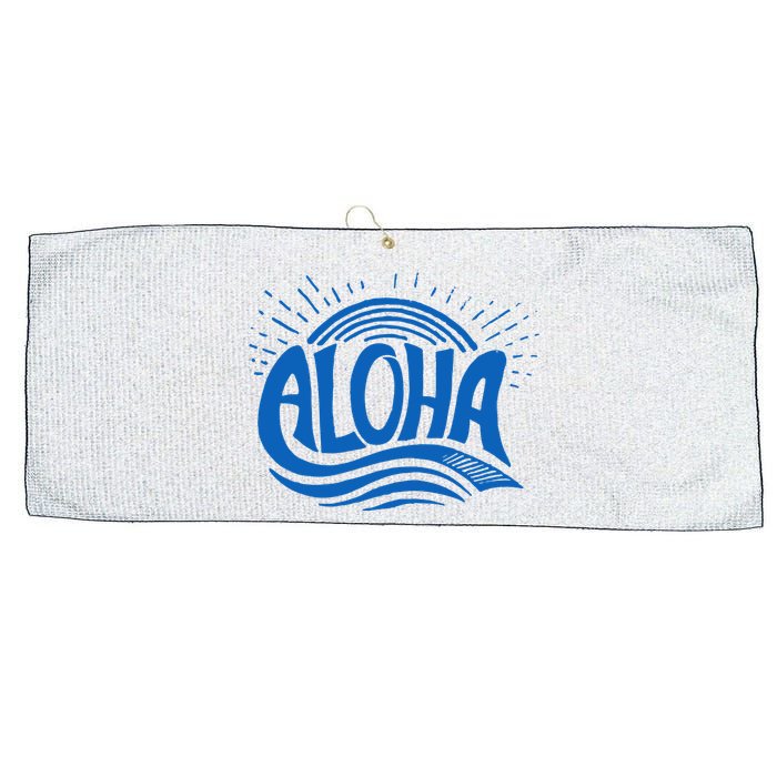 Aloha Tropical Surfer Large Microfiber Waffle Golf Towel