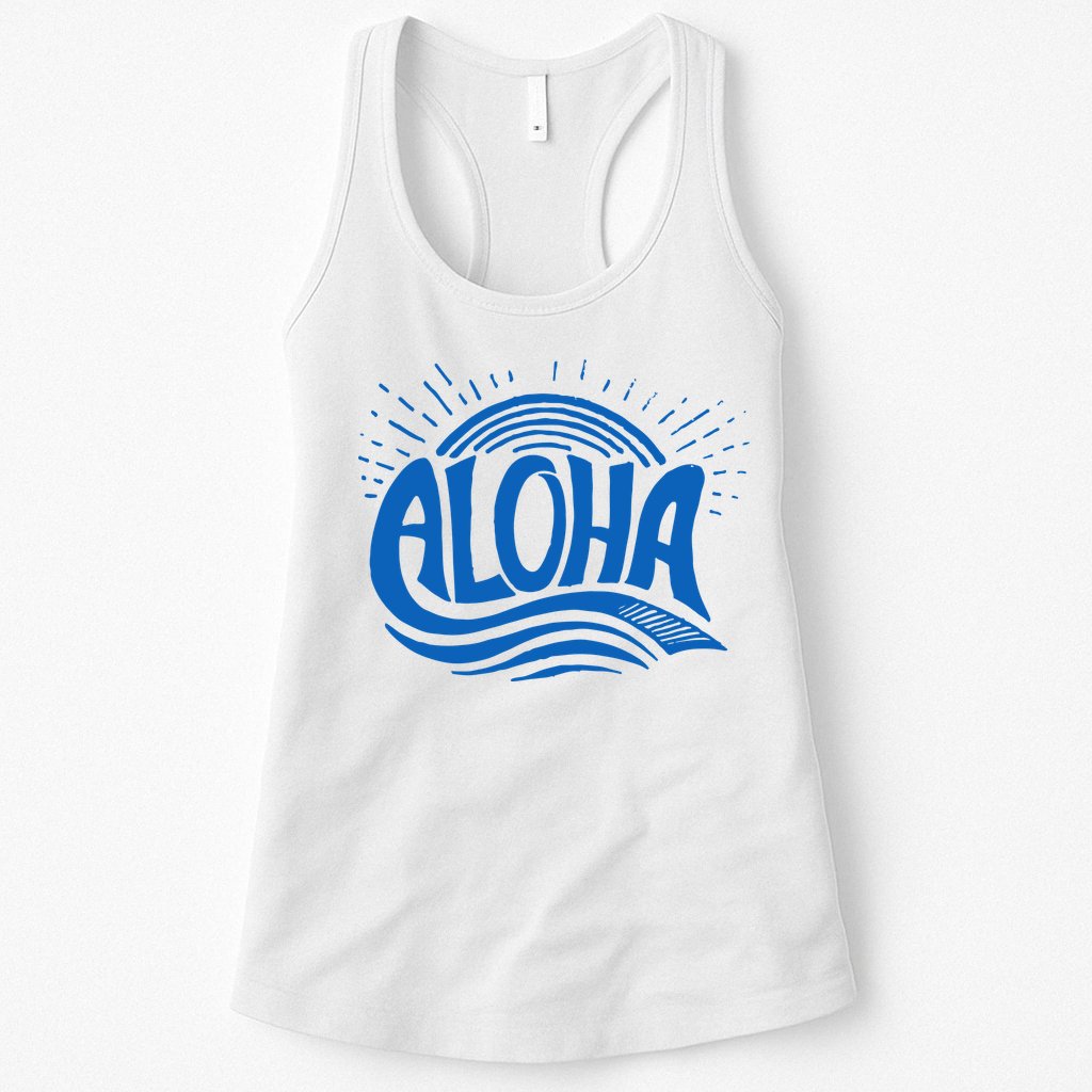 Aloha Tropical Surfer Womens Tank Top