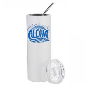 Aloha Tropical Surfer Stainless Steel Tumbler