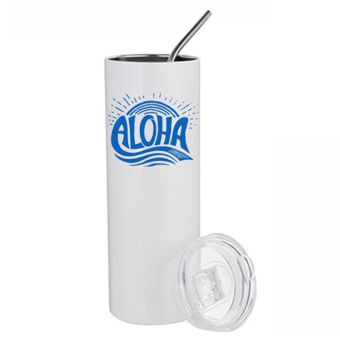 Aloha Tropical Surfer Stainless Steel Tumbler