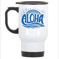 Aloha Tropical Surfer Stainless Steel Travel Mug