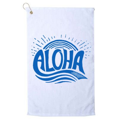 Aloha Tropical Surfer Golf Towel