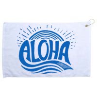 Aloha Tropical Surfer Grommeted Golf Towel