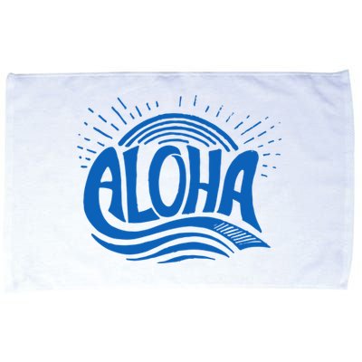 Aloha Tropical Surfer Microfiber Hand Towel