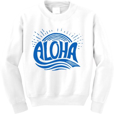 Aloha Tropical Surfer Kids Sweatshirt