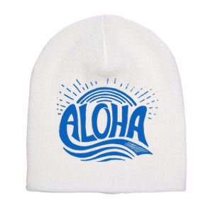 Aloha Tropical Surfer Short Acrylic Beanie