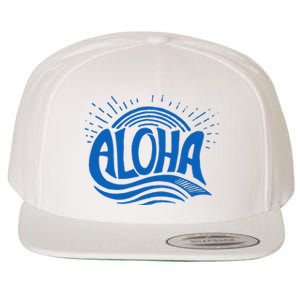 Aloha Tropical Surfer Wool Snapback Cap