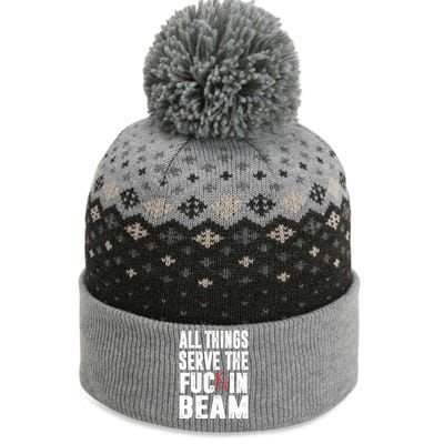 All Things Serve The Fuc In Beam The Baniff Cuffed Pom Beanie