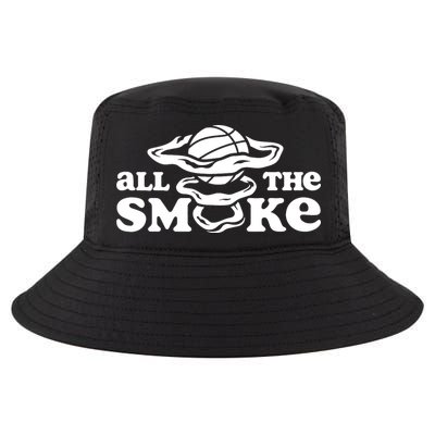 All The Smoke Funny Basketball Podcast Cool Comfort Performance Bucket Hat