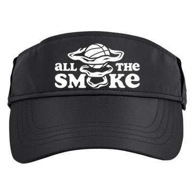All The Smoke Funny Basketball Podcast Adult Drive Performance Visor