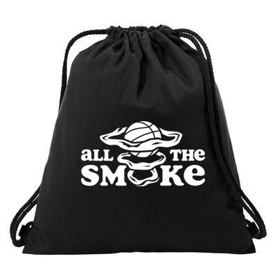 All The Smoke Funny Basketball Podcast Drawstring Bag
