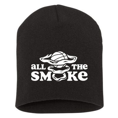 All The Smoke Funny Basketball Podcast Short Acrylic Beanie