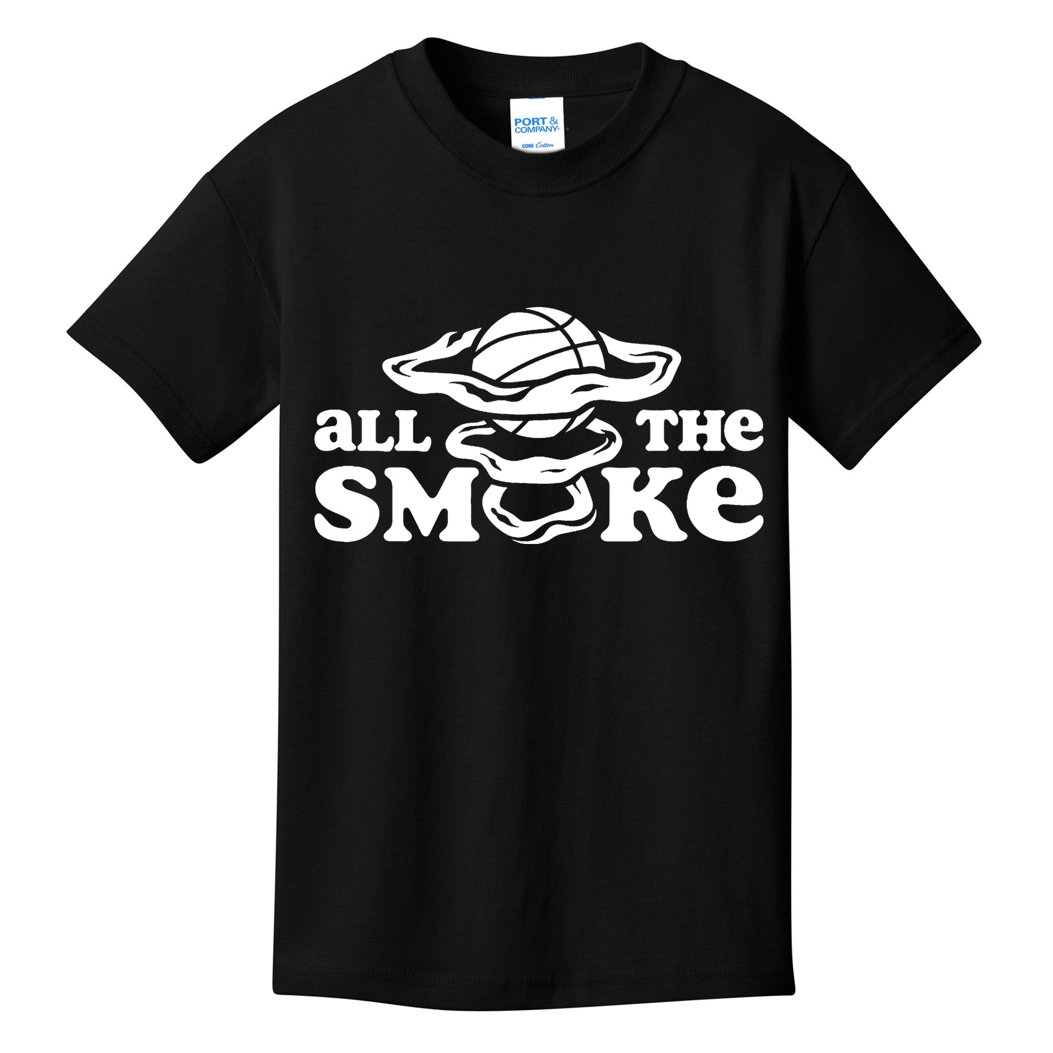 All The Smoke Funny Basketball Podcast Kids T-Shirt