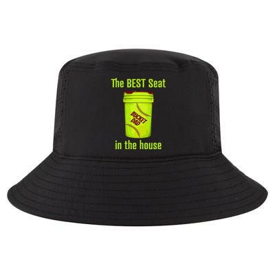 As Tees Softball Dad Best Seat In The House Catcher Cool Comfort Performance Bucket Hat