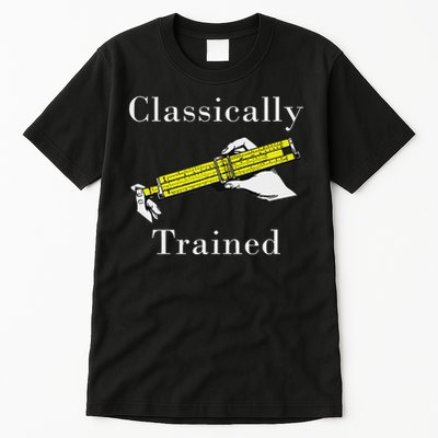 Ally Trained Slide Rule Retro Math Engineer Tall T-Shirt
