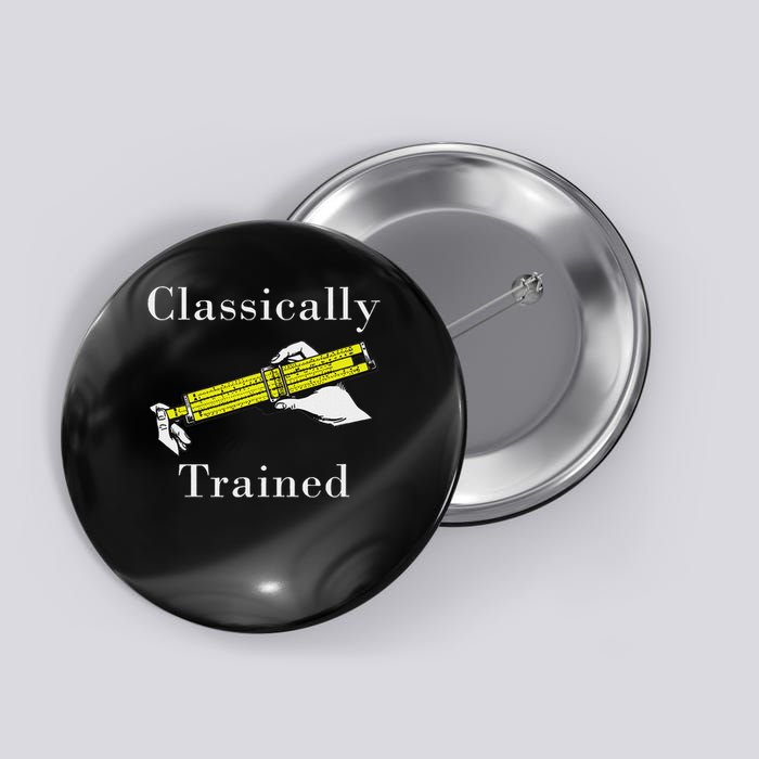 Ally Trained Slide Rule Retro Math Engineer Button