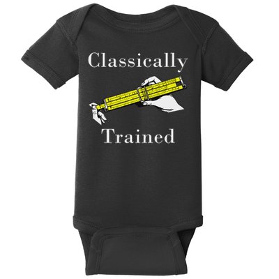 Ally Trained Slide Rule Retro Math Engineer Baby Bodysuit