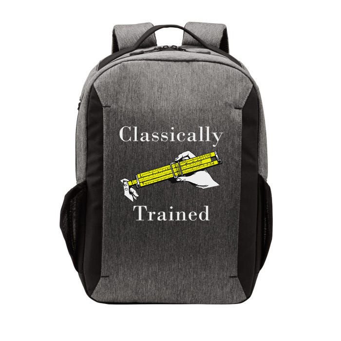 Ally Trained Slide Rule Retro Math Engineer Vector Backpack