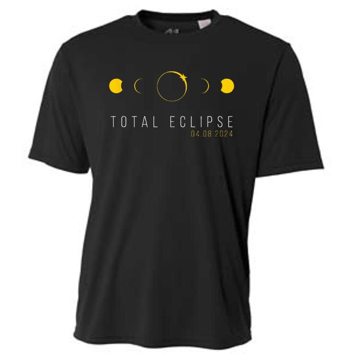 American Totality Solar Lunar Eclipse April 8 2024 Cooling Performance Crew T-Shirt