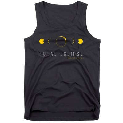 American Totality Solar Lunar Eclipse April 8 2024 Tank Top