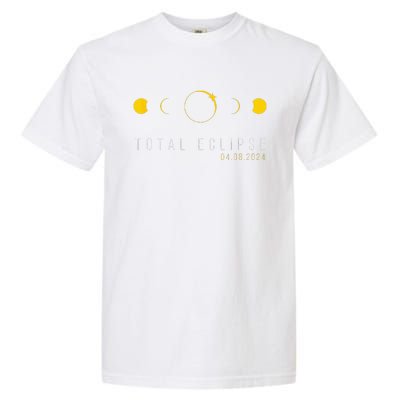 American Totality Solar Lunar Eclipse April 8 2024 Garment-Dyed Heavyweight T-Shirt