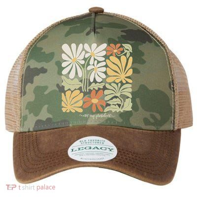 Anti Trump Subtle Not My President Flowers Legacy Tie Dye Trucker Hat