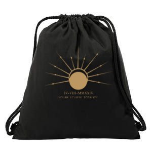 American Total Solar Eclipse April 8th 2024 Drawstring Bag